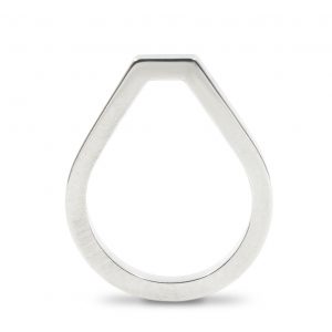 Anillo de plata 925 mate, sección cuadrada 2x2mm.